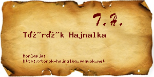 Török Hajnalka névjegykártya